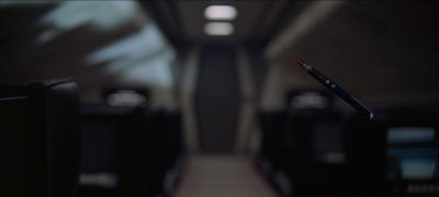Still from 2001: A Space Odyssey (1968) that has been tagged with: spaceship interior