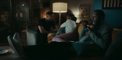 Still from Commercial: Amazon — "Alexa's Body" that has been tagged with: watching tv