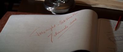 Still from Chinatown (1974) that has been tagged with: handwriting