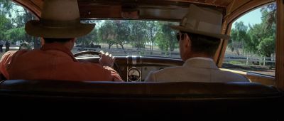 Still from Chinatown (1974) that has been tagged with: car interior