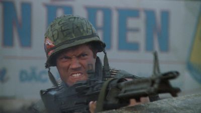 Still from Full Metal Jacket (1987) that has been tagged with: shooting