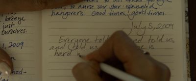 Still from Gone Girl (2014) that has been tagged with: handwriting