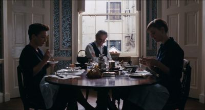 Still from Phantom Thread (2017) that has been tagged with: dining room