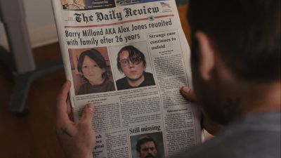 Still from Prisoners (2013) that has been tagged with: newspaper