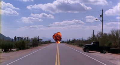 Still from Raising Arizona (1987) that has been tagged with: explosion