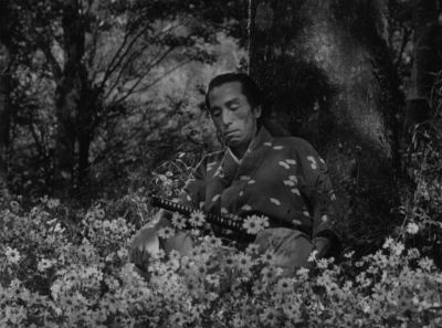 Still from Seven Samurai (1954) that has been tagged with: flowers
