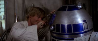 Still from Star Wars: A New Hope (1977) that has been tagged with: working