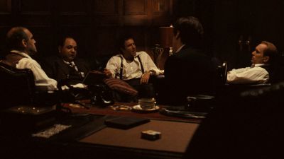 Still from The Godfather (1972) that has been tagged with: night