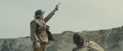 Still from 1917 (2019) that has been tagged with: over-the-shoulder & shooting