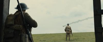 Still from 1917 (2019) that has been tagged with: horizon & gun