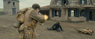 Still from 1917 (2019) that has been tagged with: soldier & gunblast