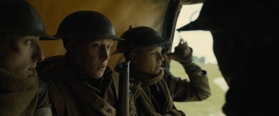 Still from 1917 (2019) that has been tagged with: army & over-the-shoulder