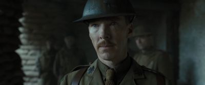 Still from 1917 (2019) that has been tagged with: medium close-up & military