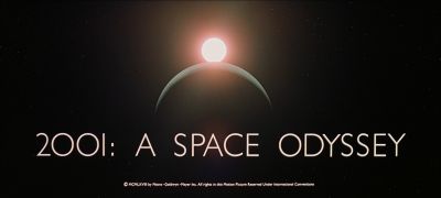 Still from 2001: A Space Odyssey (1968) that has been tagged with: titles & space