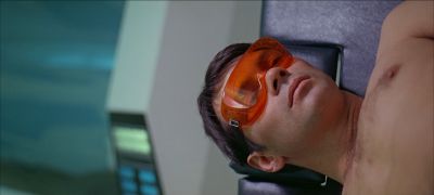 Still from 2001: A Space Odyssey (1968) that has been tagged with: goggles