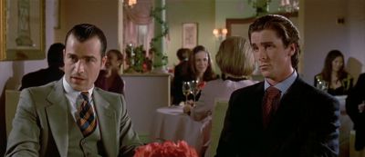 Still from American Psycho (2000) that has been tagged with: medium wide & restaurant