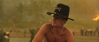 Still from Apocalypse Now (1979) that has been tagged with: soldier & fire