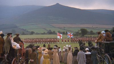 Still from Barry Lyndon (1975) that has been tagged with: soldier & audience