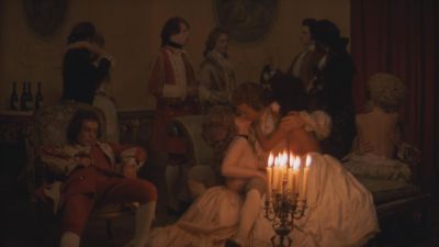 Still from Barry Lyndon (1975) that has been tagged with: candlelight & nudity
