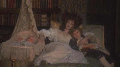 Still from Barry Lyndon (1975) that has been tagged with: three-shot & baby