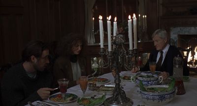 Still from Being John Malkovich (1999) that has been tagged with: dinner & candles