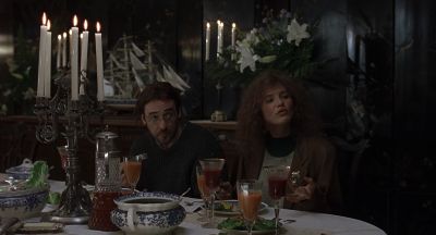 Still from Being John Malkovich (1999) that has been tagged with: dinner & candles