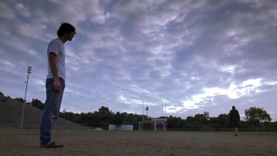 Still from Brick (2005) that has been tagged with: exterior & football field