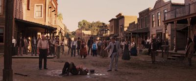 Still from Django Unchained (2012) that has been tagged with: exterior & shooting
