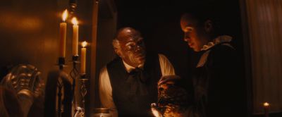 Still from Django Unchained (2012) that has been tagged with: candles & candlelight