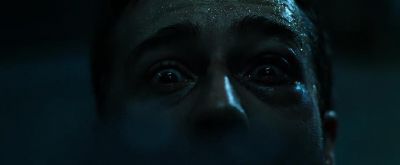 Still from Fight Club (1999) that has been tagged with: extreme close-up & eyes & night