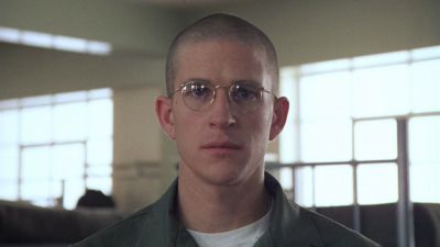 Still from Full Metal Jacket (1987) that has been tagged with: medium close-up & military