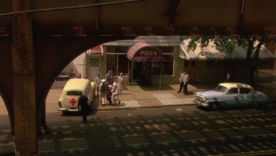 Still from GoodFellas (1990) that has been tagged with: restaurant & exterior
