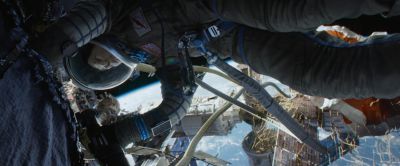 Still from Gravity (2013) that has been tagged with: exterior & zero-gravity