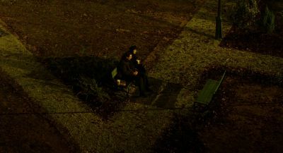Still from Hellboy (2004) that has been tagged with: park bench