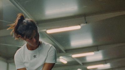Still from Commercial: ADIDAS — "Impossible Is Nothing" that has been tagged with: fluorescent light & sports