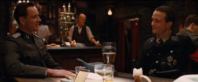 Still from Inglourious Basterds (2009) that has been tagged with: three-shot & beer
