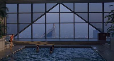 Still from Lost In Translation (2003) that has been tagged with: establishing shot