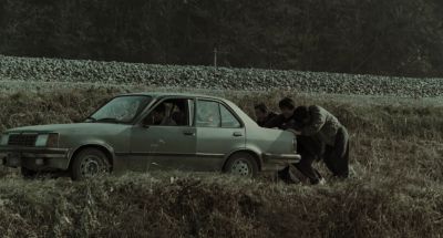 Still from Memories of Murder (2003) that has been tagged with: road & pushing