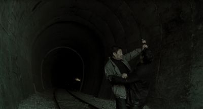 Still from Memories of Murder (2003) that has been tagged with: train track