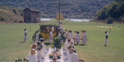 Still from Midsommar (2019) that has been tagged with: field & torch