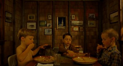 Still from Moonrise Kingdom (2012) that has been tagged with: children & three-shot