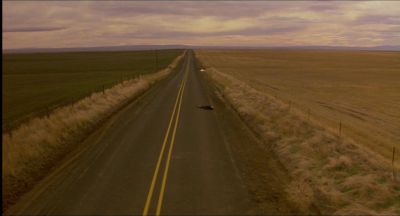 Still from My Own Private Idaho (1991) that has been tagged with: establishing shot & countryside