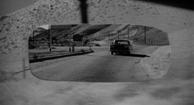 Still from Psycho (1960) that has been tagged with: rearview mirror