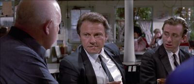 Still from Reservoir Dogs (1992) that has been tagged with: medium wide & restaurant