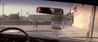 Still from Reservoir Dogs (1992) that has been tagged with: rearview mirror