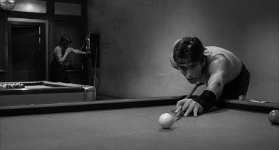 Still from Rumble Fish (1983) that has been tagged with: pool table