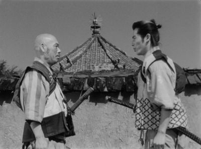 Still from Seven Samurai (1954) that has been tagged with: exterior