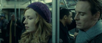 Still from Shame (2011) that has been tagged with: group-shot & subway