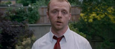 Still from Shaun Of The Dead (2004) that has been tagged with: backyard