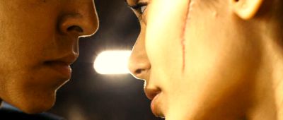 Still from Slumdog Millionaire (2008) that has been tagged with: extreme close-up & india